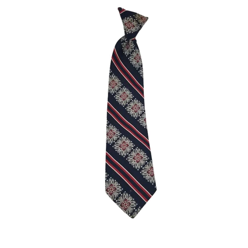 Vintage Snapper Men's Metal Clip On Neck Tie Pre Tied Easy Wearing No Fuss